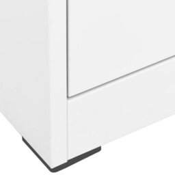 Berkfield Filing Cabinet White 46X62X102.5 Cm Steel - thumbnail 5