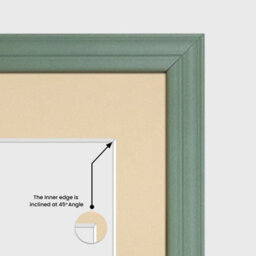 AK Frames 12X12 Green Classic Multi Photo Frame With Ivory Mount - Holds 4 Apertures (4X) 6X4 Photos - thumbnail 7