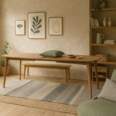 Wyld Haus Mossbloom 8-Seater Oak Extendable Dining Table - image 1