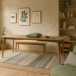 Wyld Haus Mossbloom 8-Seater Oak Extendable Dining Table