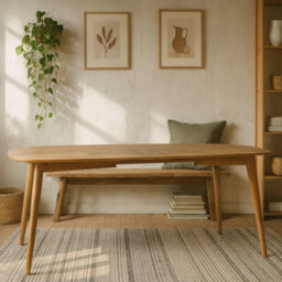Wyld Haus Mossbloom 8-Seater Oak Extendable Dining Table - thumbnail 2