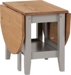 Seconique Santos Drop Leaf Coffee Table Grey Slate With Distressed Waxed Pine Top - thumbnail 3