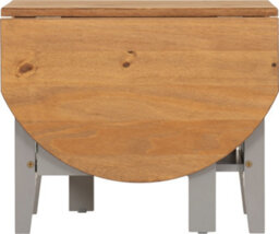 Seconique Santos Drop Leaf Coffee Table Grey Slate With Distressed Waxed Pine Top - thumbnail 4