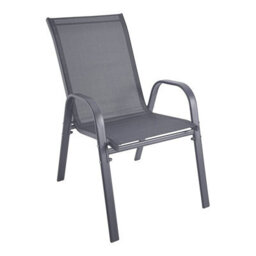 Urbn-Living Urbnliving 3 Piece Garden Bistro Set Round Glass Table & 2 Chairs Outdoor Patio Balcony Furniture - Grey - thumbnail 8