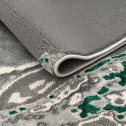 Smart Living Parma Modern Shimmer Rug - Soft Luxury For Living & Bedroom - Emerald - 60 X 220 Cm - thumbnail 2