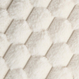 OHS 2 Pack Waffle Faux Fur Cushion Covers, Cream - 45 X 45Cm - thumbnail 6