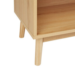 Wyld And Coco Bohonest Rattan Front Sideboard With Two Doors In Light Brown Wood - W80 X D35 X H97Cm - thumbnail 8