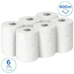 Kleenex Ultra Slimroll Paper Towels 6781 Compact White Rolled Hand Towels, 2-Ply, Soft & Highly Absorbent, 6 Rolls X 100M (600M - thumbnail 3