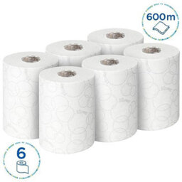 Kleenex Ultra Slimroll Paper Towels 6781 Compact White Rolled Hand Towels, 2-Ply, Soft & Highly Absorbent, 6 Rolls X 100M (600M - thumbnail 4