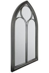 Mirroroutlet Black Somerley Chapel Arch Garden Mirror 112 X 61 Cm - thumbnail 4