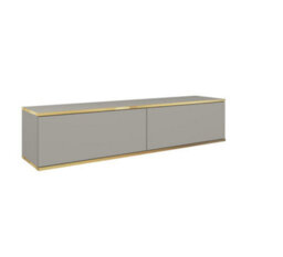 Arte Elegant Oro Floating Tv Cabinet H300mm W1350mm D320mm In Grey Matt - Modern Entertainment Center - thumbnail 1