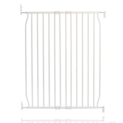 Bettacare Extra Tall Screw Fit Metal Dog Gate, White, 80Cm - 90Cm