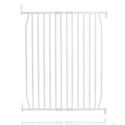 Bettacare Extra Tall Screw Fit Metal Dog Gate, White, 80Cm - 90Cm