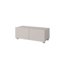 Arte Calabrini Tv Cabinet 100Cm Cashmere - Minimalist Media Unit With Two Hinged Doors For Small Spaces - thumbnail 1