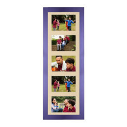 AK Frames 26X8 Purple Sleek Multi Photo Frame With Ivory Mount - Holds 5 Apertures (5X) 6X4 Photos - thumbnail 1