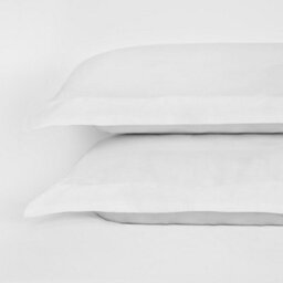 Ohs 4 X Soft Cotton Oxford Edge Pillowcases, White - 50 X 75Cm - thumbnail 3