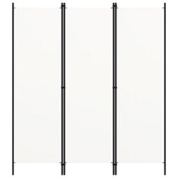 Berkfield Practical 3-Panel Room Divider Cream White 150X180 Cm - thumbnail 3