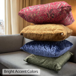 istyle mode Damask Red Embossed Velvet Square Throw Memory Filled Cushion 48Cmx48Cm - thumbnail 6