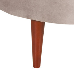Beliani Right-Hand Chaise Longue Chaumont Velvet Taupe - thumbnail 8