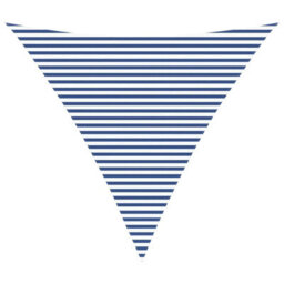 Walplus Sun Shade Sail Blue And White 6 X 6 X 6 M 100% Polyester Oxford - thumbnail 2
