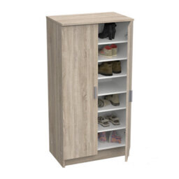FurniComp LTD Furnicomp Milano Oak Effect 21 Pair Shoe Storage Cabinet With Doors - thumbnail 6