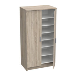 FurniComp LTD Furnicomp Milano Oak Effect 21 Pair Shoe Storage Cabinet With Doors - thumbnail 5