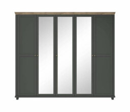 Arte Evora 21 Hinged Wardrobe W2460mm H2160mm D620mm - Green & Oak Lefkas Harmony - thumbnail 4