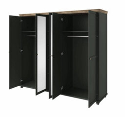 Arte Evora 21 Hinged Wardrobe W2460mm H2160mm D620mm - Green & Oak Lefkas Harmony - thumbnail 3