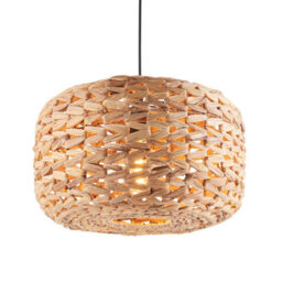 Loops Stylish Water Hyacinth Pendant Light - 10W Led Compatible Ceiling Fixture