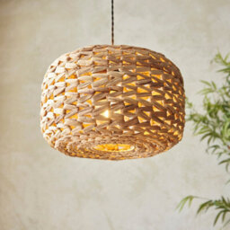Loops Stylish Water Hyacinth Pendant Light - 10W Led Compatible Ceiling Fixture - thumbnail 4
