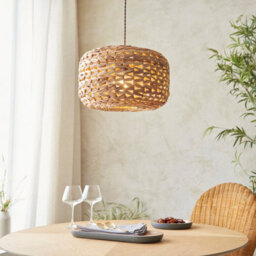 Loops Stylish Water Hyacinth Pendant Light - 10W Led Compatible Ceiling Fixture - thumbnail 2