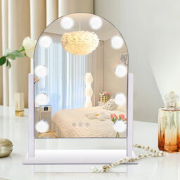Inmtfei Hollywood Arch Vanity Makeup Mirror, 10 Led Bulbs, 3 Light Modes, Touch Control, 30X40Cm - thumbnail 1