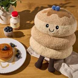 Ohs Maple The Pancake Filled Cushion Novelty Home Decor Fleece Toy - thumbnail 2