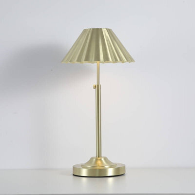 Portwest Westport Jules Usb Rechargeable Led Touch Table Lamp Brass - image 1