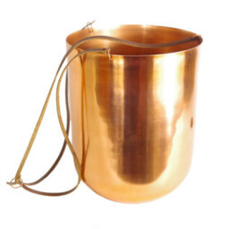 Leaf Copper Hanging Planter 18 X 22Cm - thumbnail 3
