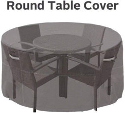 Garden Table Cover, 210D Polyester Waterproof Furniture Dustproof Tarpaulin, Cover For Tables - thumbnail 2