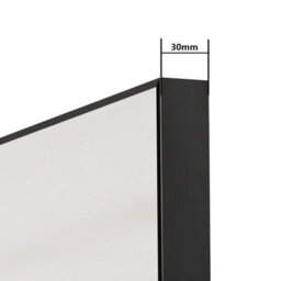 AVER-GROWTH Full Length Mirror 140X50Cm Black Aluminum Frame Large Dressing Mirror Wall Mounted Floor Standing Or Over Door Hanging Hooks - thumbnail 5