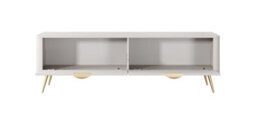 Arte Lante Stylish Beige Tv Cabinet 1630mm H510mm D380mm With Two Pull-Down Doors And Two Closed Compartments - thumbnail 4