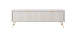 Arte Lante Stylish Beige Tv Cabinet 1630mm H510mm D380mm With Two Pull-Down Doors And Two Closed Compartments - thumbnail 3