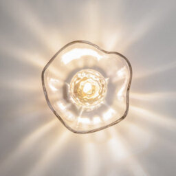 Luminosa Lighting Luminosa Miracle Modern Wall Lamp Brass 1Xg9 Glass Shade - thumbnail 4
