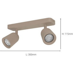 Loops Contemporary Sandy Ceiling Spotlight For Indoor Spaces - Perfect For Any Room - thumbnail 4