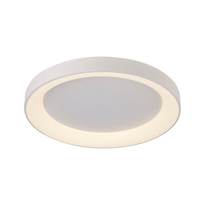 Luminosa Lighting Luminosa Niseko Ring Ceiling 65Cm 48W Led, 3000K, 3900Lm, White, 3Yrs Warranty - image 1