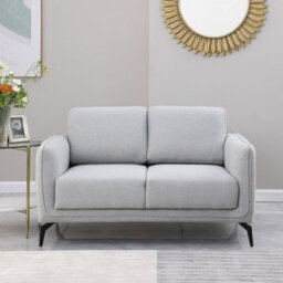 More4Homes Oslo Modern Scandi Style Fabric Living Room 2 Seater Sofa (Light Grey) - thumbnail 8