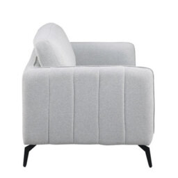 More4Homes Oslo Modern Scandi Style Fabric Living Room 2 Seater Sofa (Light Grey) - thumbnail 4