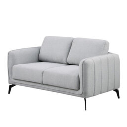 More4Homes Oslo Modern Scandi Style Fabric Living Room 2 Seater Sofa (Light Grey) - thumbnail 2