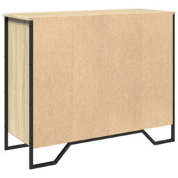Berkfield Sideboard Sonoma Oak 91X35.5X74.5 Cm Engineered Wood - thumbnail 6