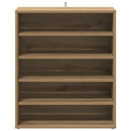 Vidaxl Shoe Cabinet Artisan Oak 60X35X70 Cm Engineered Wood - thumbnail 5