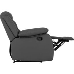 Seconique Roma Recliner Chair Grey Faux Leather - thumbnail 8