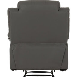 Seconique Roma Recliner Chair Grey Faux Leather - thumbnail 6