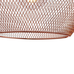 Nielsen Emberley Retro Style Copper Metal Mesh Basket Style Ceiling Pendant, 36Cm Wide - thumbnail 6